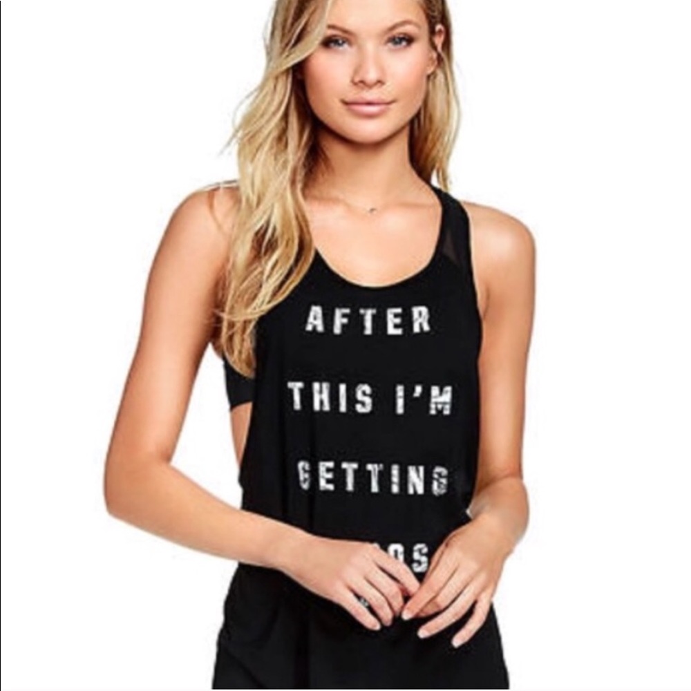 ❌SOLD❌ VS PINK tank: After This I’m Getting Tacos